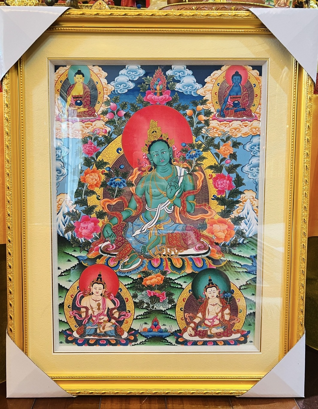 【绿度母唐卡】加持事业，姻缘，家运！